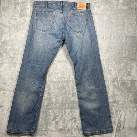 Levi's 514 Mens Slim Straight Jeans Blue Denim Size 38x32 - Picture 11 of 12